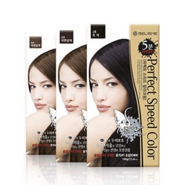 Bellish Perfect Speed ​​Color Cream 100g squid ink 5 minutes hair dye color selection dark brown / 벨리쉬 퍼펙트 스피드 칼라크림 100g 오징어 먹물 5분 염색약 컬러 선택 진한갈색