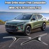 2PCS Front Grille Insert Trim Compatible With 2024 2023 Chevy