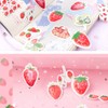 Alideco Flake Stickers, 92 Stickers, Cute, Hand Painted, Strawberry, Reward,