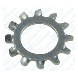 100 #14 (1/4") External Lock Washers Zinc