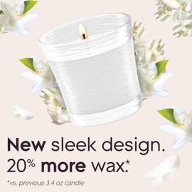 Glade 1-Wick Scented Candle Jar, Clean Linen, Air Freshener Infused with Essential Oils, 4.08 Oz, 2 Count