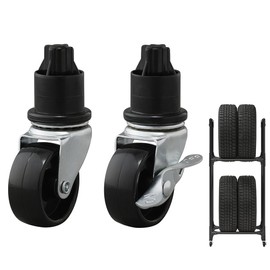 Iris Ohyama TYC-30 Wheel Rack Caster Black