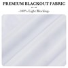 RYB HOME 100% Blackout Self Adhesive Portable Blackout Curtain, Greyish