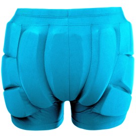 DBaoXiaoMu Kids Padded Shorts-HIPS Protective Pads Shorts for Snowboard Ski Skating Cycling,3D Protection for Butt and Tailbone Blue