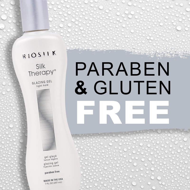 BioSilk Silk Therapy Glazing Gel, Light-Hold Styling Gel For Shine