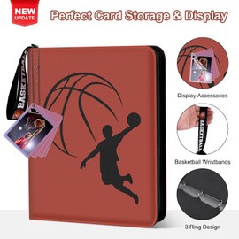 720 Pockets Basketball Card Binder with Sleeves Trading Card Binder for Basketball Cards, Soccer Cards, Sport Cards, Trading Cards,Removable Sheets Basketball Card Holder…