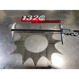 All Out Fab hood exit pipe heat shield - 304 stainless steel - use rivet install