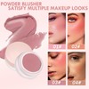 Kpeuuef Soft Cream Blush,Single Matte Face Blush Makeup for Cheeks