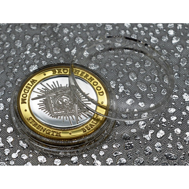The Commemorative Coin Company FREEMASONS, MASONIC Fine Silver & 24ct