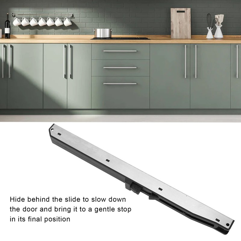 Barn Door Soft Close Mechanism Stainless Steel POM Spring Buffer