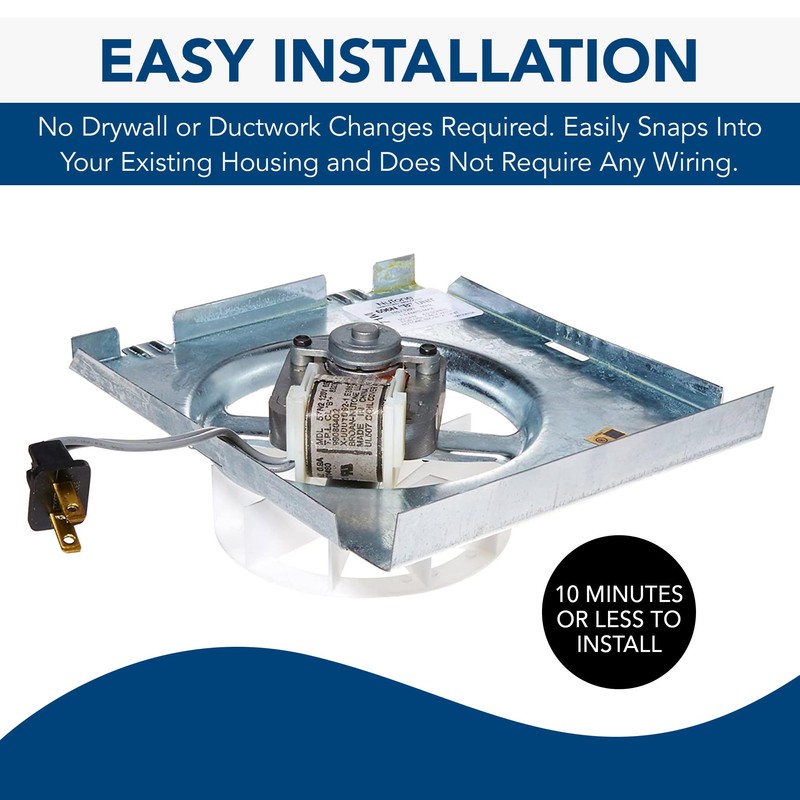 Broan-NuTone C350BN Replacement Motor/Wheel (NuTone 696N A housing), 50 CFM,,