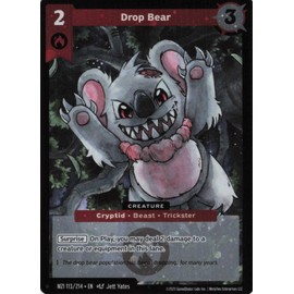 Drop Bear Reverse Holofoil  Metazoo 2025 Base Set MZ1 113/214 Rare Card
