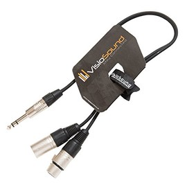 6.35mm 1/4" Stereo TRS Jack to 1 x Male & 1 x Female XLR/Insert Lead with XLR In/Out 0.5m