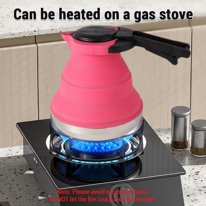 Creative Portable Silicone Kettle Outdoor Silica Gel Folding Coffee Compression