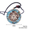 Orgonite Metatron Cube Emf Protection Necklace,Merkaba OM Necklace,Orgone Energy Necklace