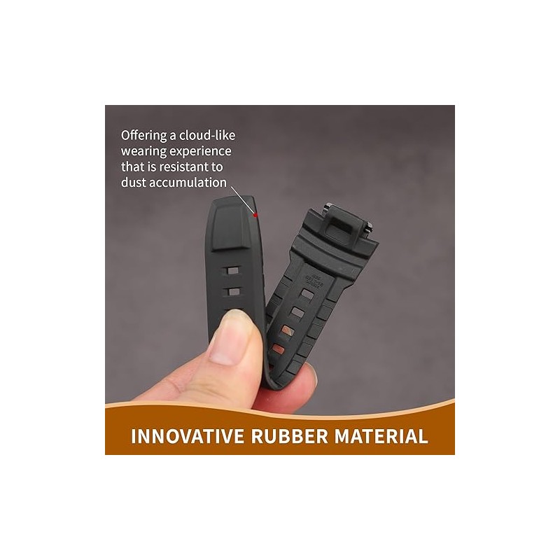 Resin Watch Band Replacement for Casio Protrek PRG-270 PRG-250 PRG-500