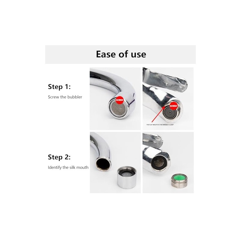 7 Piece Faucet Adapter Kits, Kitchen Brass Male & Female