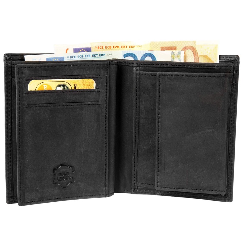 LEONARDO VERRELLI 3000205 Men's Genuine Leather Wallet Suede 9 x