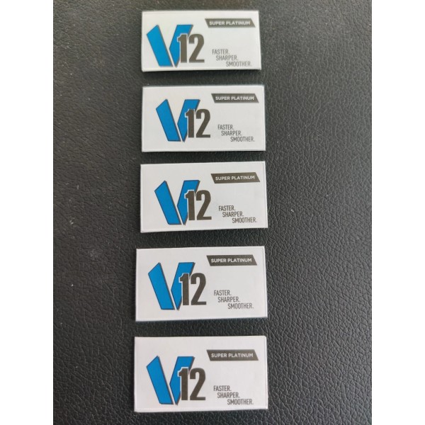 Universal 5 V12 Super Platinum Double Edge Razor Blades. FREE