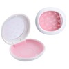 AdorableWhimsy Cute Retainer Case with Silicone Pad, Portable Slim Aligner