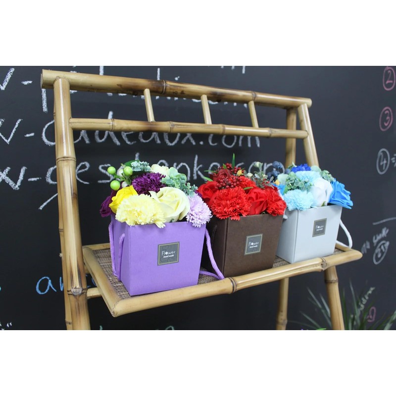 Soap Rose Box - Blue Wedding Flowers