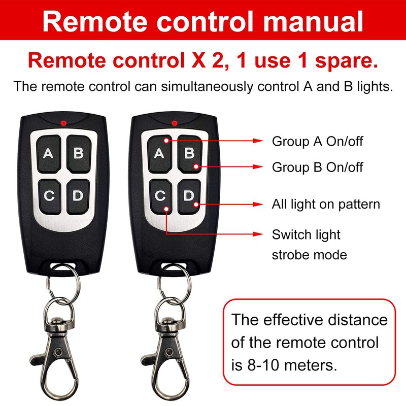 EASE2U E Led Strobe Lights for Trucks Vehicles Suvs, 12-24