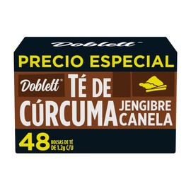 Té Doblett Cúrcuma Jengibre Canela 48 sobres