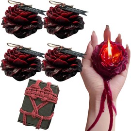 4 Pcs Low Temperature Candles Wine Red Adult Low Heat Body Safe Wax Play for Couples
