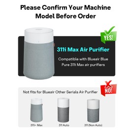 Leemone 2 Pack Blue Pure 311i Max Replacement Filter Compatible with Blue Pure 311i Max Air Purifier, Activated Carbon Filter