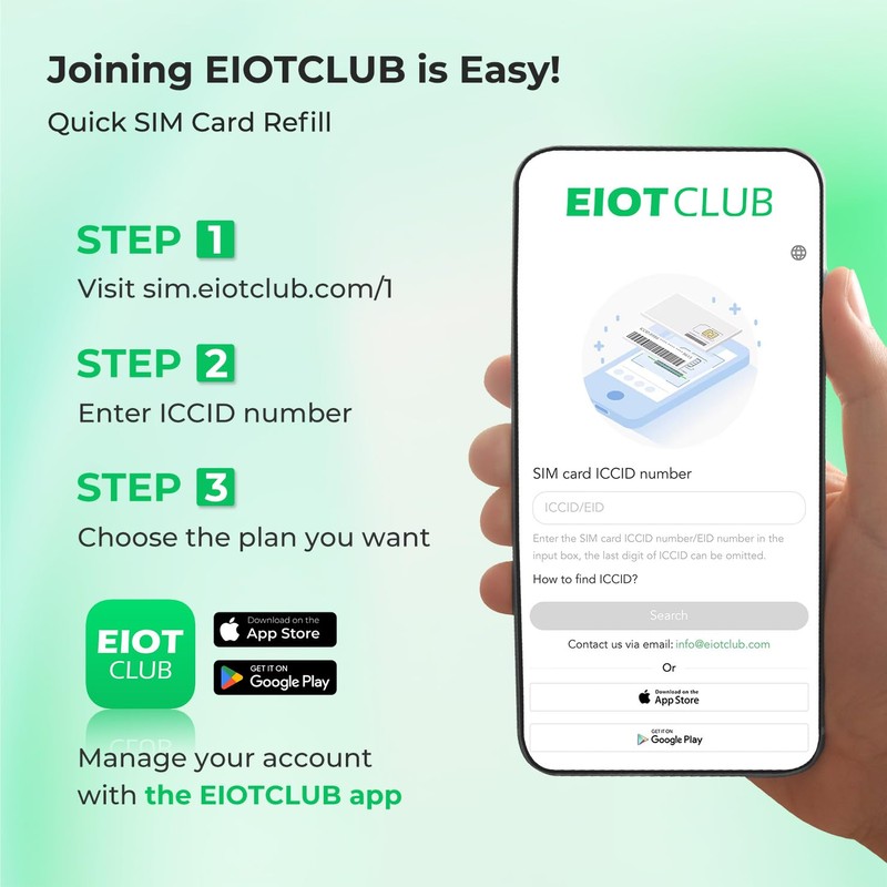 EIOTCLUB Data Only SIM Card - Ideal for Mobile WiFi