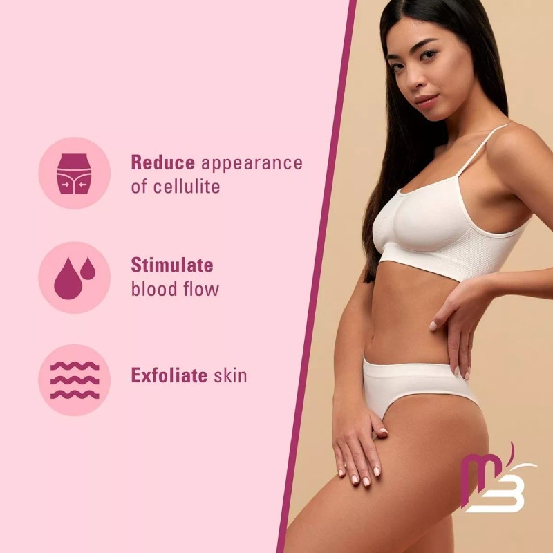 M3 Naturals Cepillo Exfoliante De Silicona Anticelulítico-todo El Cuerpo