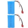 7.4V 1500mAh 15C Lipo Battery with Charging Cable Rechargeable Lithium