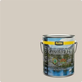 Rodda Paint CASCADIA XL Exterior Satin All Seasons Paint & Primer in One, 1-Gallon, Platinum