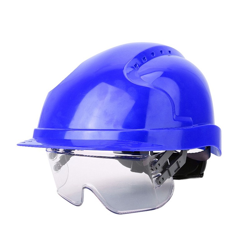 Visor Helmet Hard Hat Defender Built in Goggles Helmet Safety
