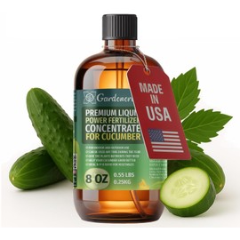 Liquid Power Cucumbers Fertilizer - Professional Liquid Plant Food for Cucumbers - Fast-Acting Concentrate for Growth, Strong Roots & High-Yield Harvest - 8 oz - Indoor & Outdoor Use