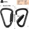 Climbing Carabiner Carabiner Hook, UIAA Certified Carabiner Heavy Duty, 25