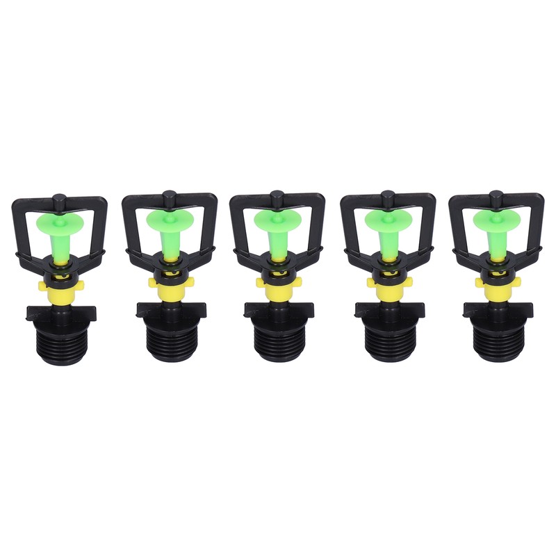 5PCS G1/2 Male Thread Rotating Sprinkler Nozzle Spray Head Misting