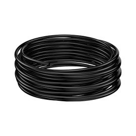 Pawfly Aquarium Airline Tubing 25 m Standard 4-6 mm Tubing for Fish Tank Air Pump Flexible Kink-Resistant Pure PVC Hose for Aquarium Garden Terrarium Pond, Black