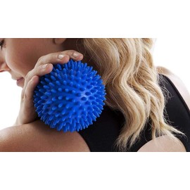 ProLeo Set of 3 Hedgehog Balls with Nubs, Hedgehog Ball, Massage Ball, Pimple Ball, Perfect for Stress, Reflexology and Trigger Point Massages, 9 & 7.5 cm (Stress Ball)