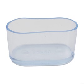 Rubber Chair Feet Oval Shape Furniture Table Leg Caps Floor Protectors for Stool Legs Noiseless Anti-rotation Clear 20x40mm Pack of 10