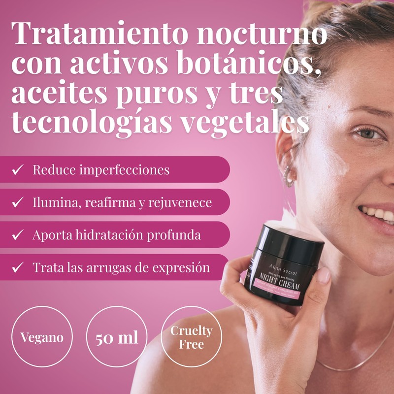 Alma Secret Multi-reparadora Noche Antiedad con Rosa Mosqueta, Escualano