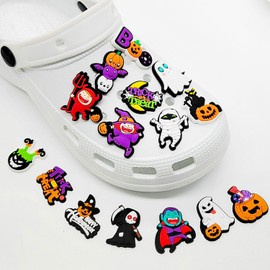 Thapncow Set of 21 Cartoon Shoe Decorations, Cute Shoe Decorations, PVC Shoe Decorations, Kids Shoe Decorations, for Decorating Teen, Women and Men Shoes