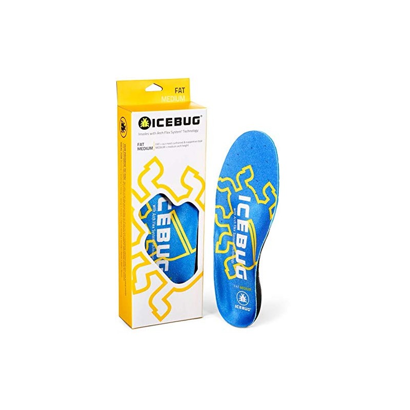 Icebug Fat High Cushion Support Insole with Arch Flex Technology,