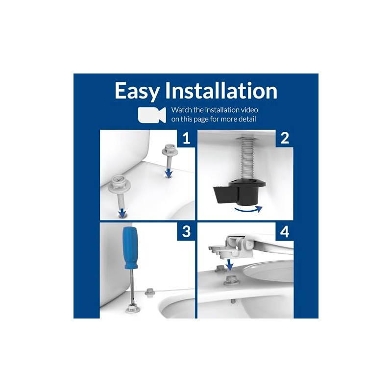 Bemis 500EC 063 Toilet Seat with Easy Clean & Change