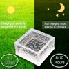 MEDOYOH 2PCS Cool White Light Solar Light PVC Brick, 10x10CM