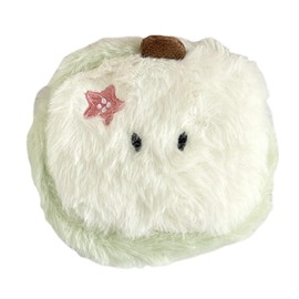 QUINTRA Purse Purse Cartoon Fruit Purse Creative Purse Cute Fruit Pattern Zipper Soft Plush Purse Household Organization, Green