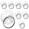 Piutouyar 12Pcs Suction Cup with Ring 2"/50mm Clear Key Ring