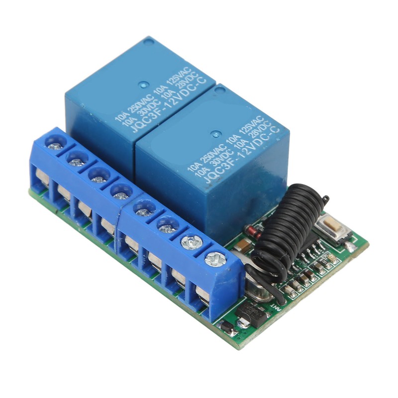 2 Channel Antitheft Alarm Wireless Relay Switch with Remote Control