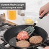 Stainless Steel Spatula, Flexible Metal Slotted Turner for Cast Iron