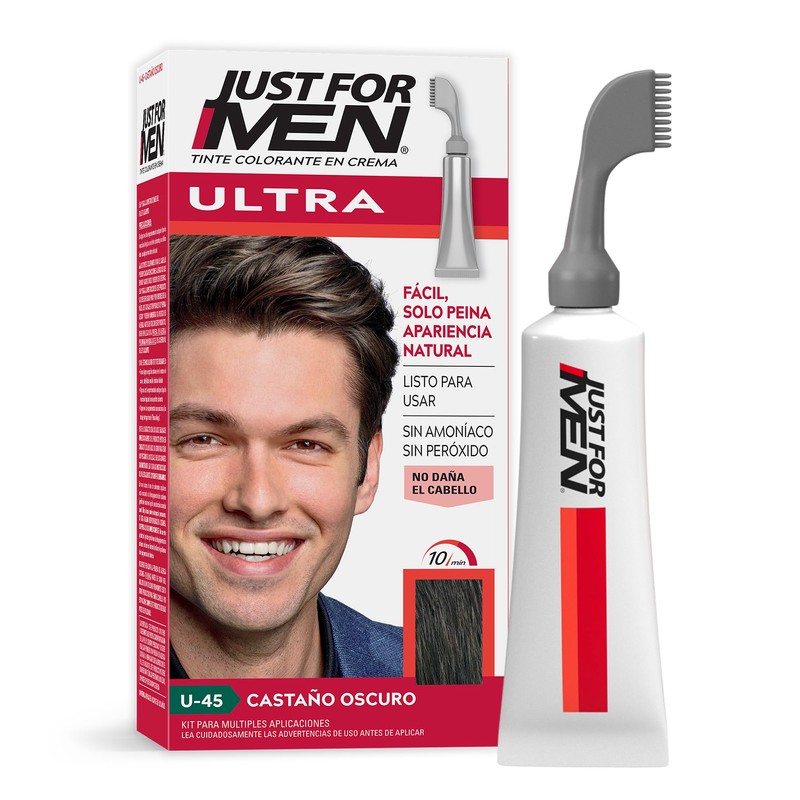 Just For Men Ultra Tinte para Canas, Castaño Oscuro U45,